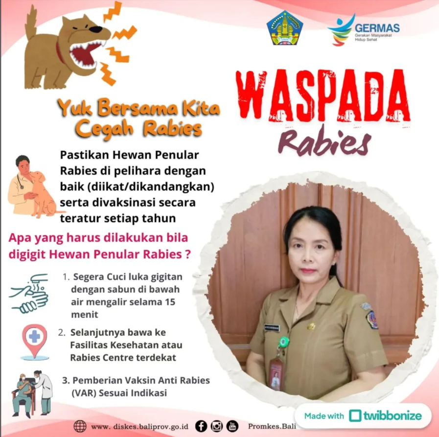 WASPADA RABIES DI SEKITAR KITA