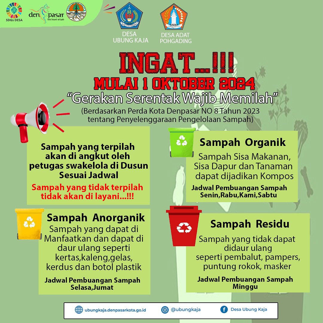 Pilah Sampah dari Rumah