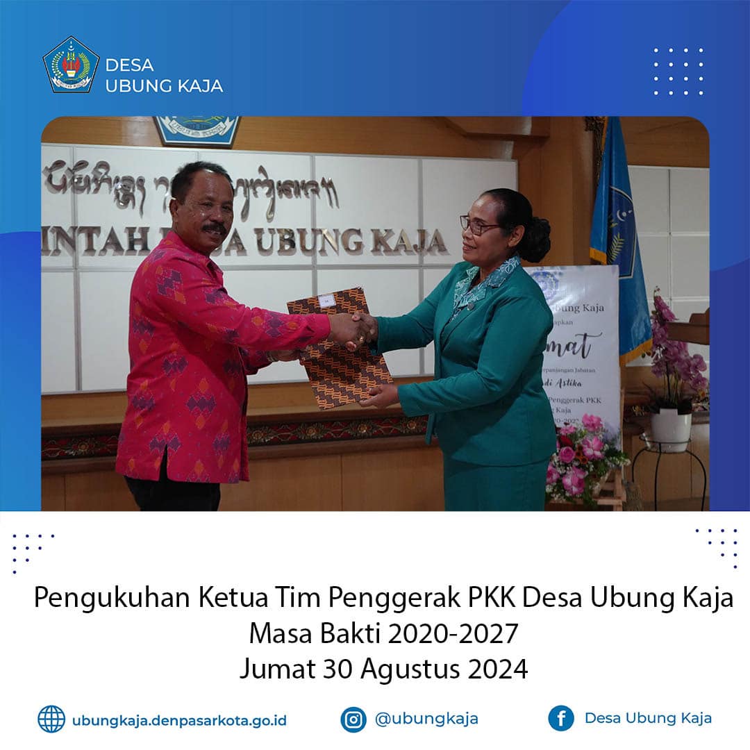 Pengukuhan PKK Desa Ubung Kaja