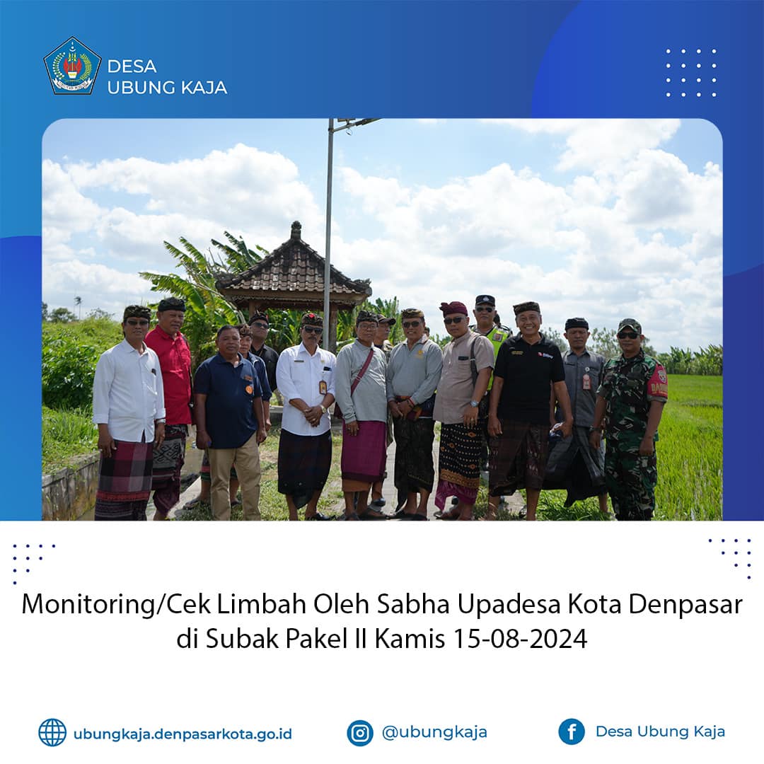 Monitoring Limbah Subak Pakel II
