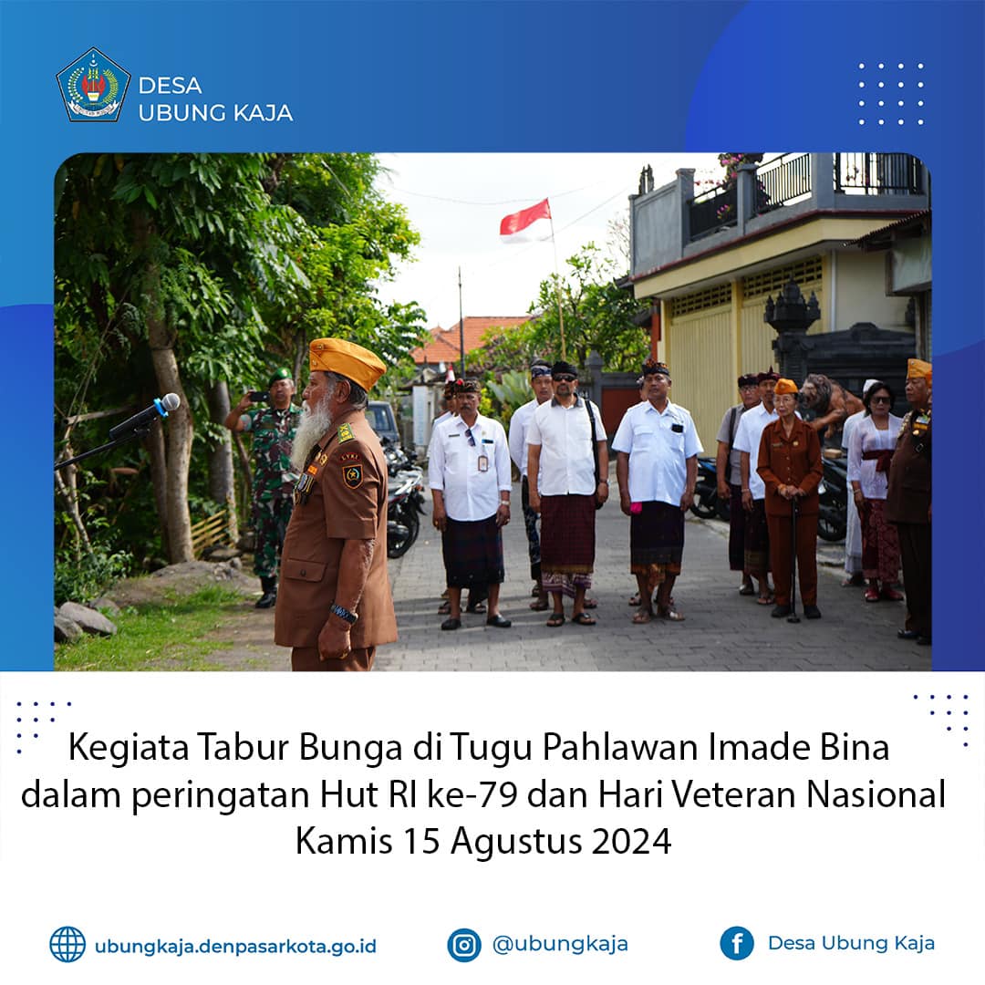 Tabur Bunga di makam Tugu Pahlawan I Made Bina Tahun 2024