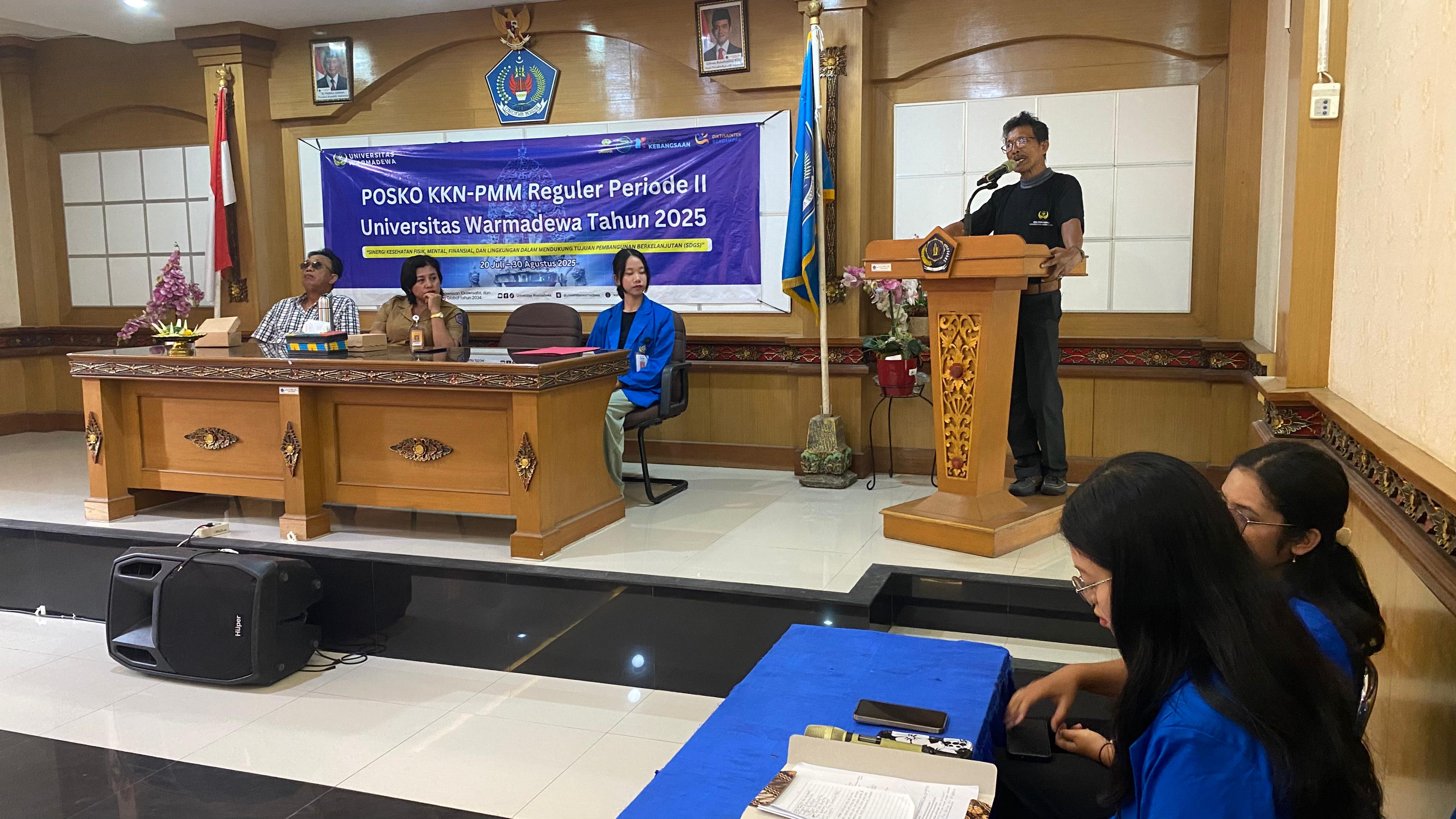 Pemerintah Desa Ubung Kaja Terima Mahasiswa KKN Reguler Periode II Universitas Warmadewa Tahun 2025