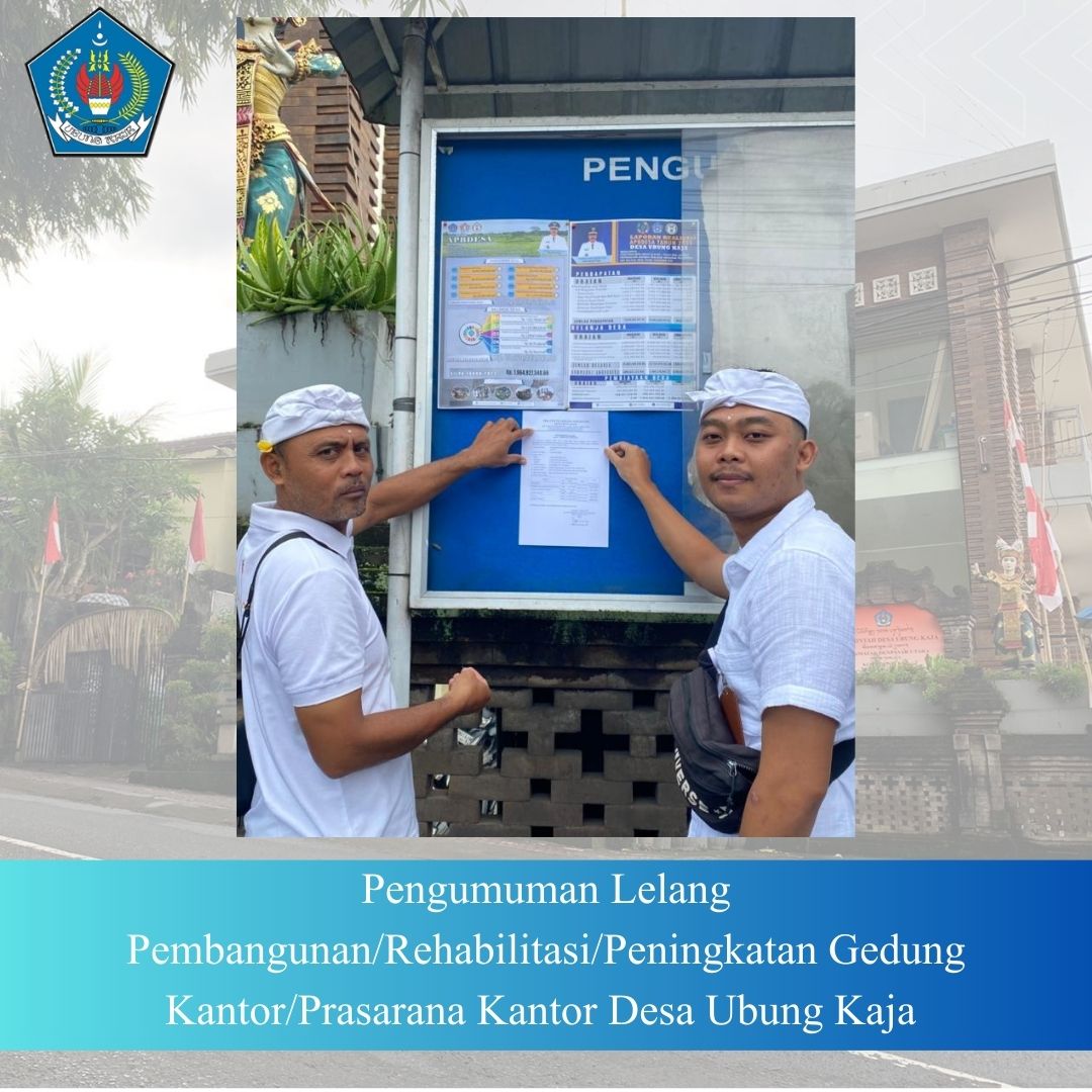PENGUMUMAN LELANG